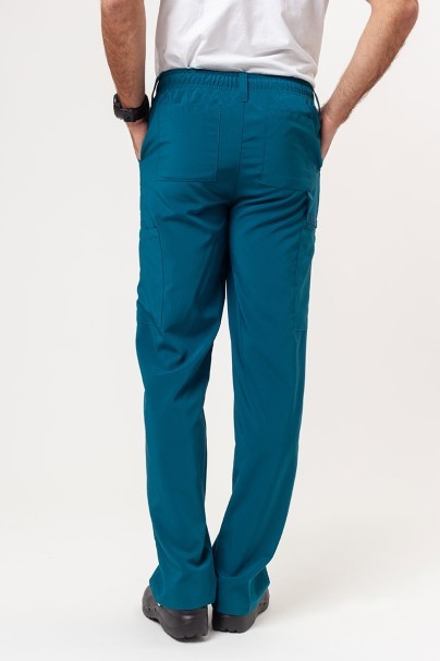 Men's Dickies EDS Essentials (V-neck top, Natural Rise trousers) scrubs set caribbean blue-9