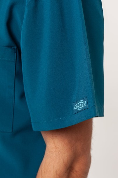 Men's Dickies EDS Essentials (V-neck top, Natural Rise trousers) scrubs set caribbean blue-4