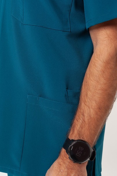 Men's Dickies EDS Essentials (V-neck top, Natural Rise trousers) scrubs set caribbean blue-6