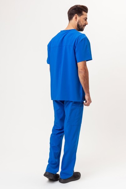 Men's Dickies EDS Essentials (V-neck top, Natural Rise trousers) scrubs set royal blue-1