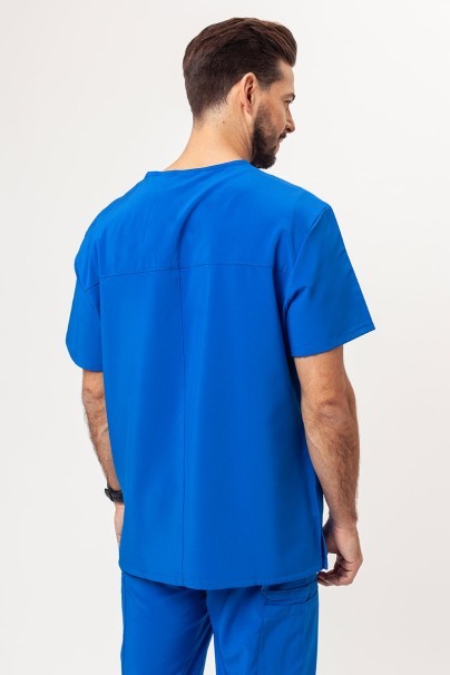 Men's Dickies EDS Essentials (V-neck top, Natural Rise trousers) scrubs set royal blue-3