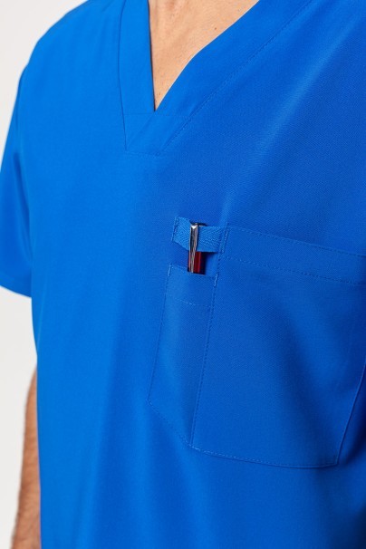 Men's Dickies EDS Essentials (V-neck top, Natural Rise trousers) scrubs set royal blue-4