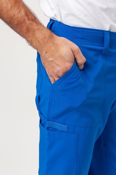 Men's Dickies EDS Essentials (V-neck top, Natural Rise trousers) scrubs set royal blue-10