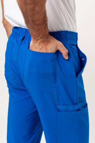 Men's Dickies EDS Essentials (V-neck top, Natural Rise trousers) scrubs set royal blue-12