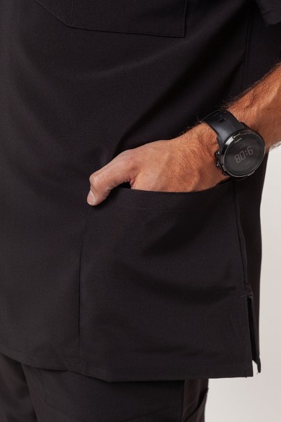 Men's Dickies EDS Essentials (V-neck top, Natural Rise trousers) scrubs set black-5