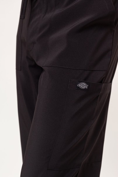 Men's Dickies EDS Essentials (V-neck top, Natural Rise trousers) scrubs set black-10