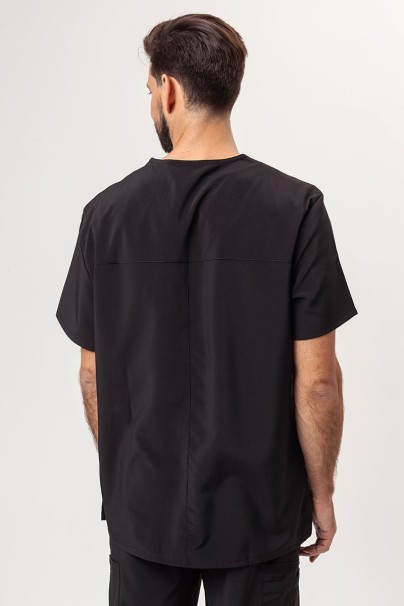 Men's Dickies EDS Essentials (V-neck top, Natural Rise trousers) scrubs set black-3