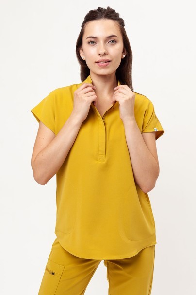 Women’s Uniforms World 518GTK™ Avant On-Shift scrubs set mustard-4