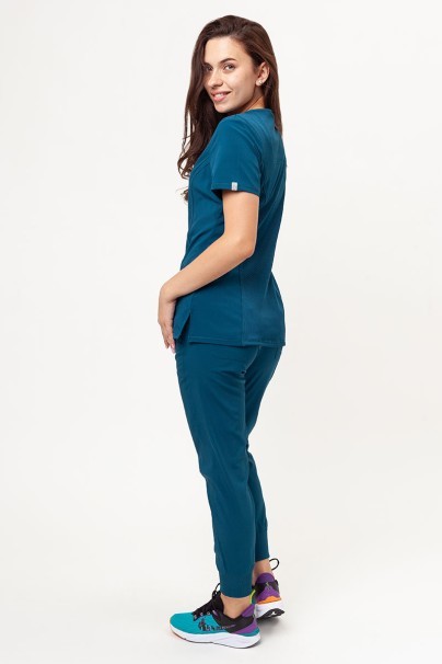 Women's Cherokee Infinity Mid Rise scrub jogger trousers caribbean blue-7