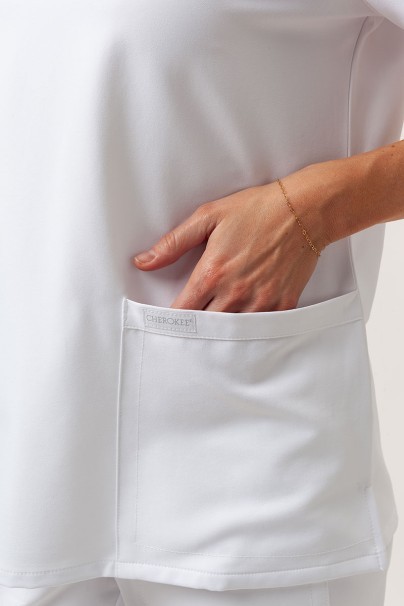 Women's Cherokee Ultra scrubs set (V-neck top, Jogger trousers) white-5