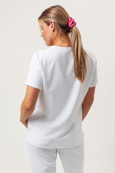 Women's Cherokee Ultra scrubs set (V-neck top, Jogger trousers) white-3