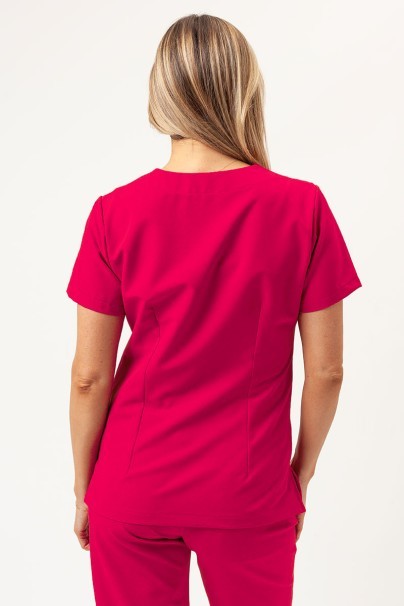Women's Sunrise Uniforms Premium scrubs set (Aura top, Vibe jogger trousers) raspberry-3