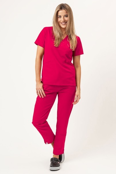 Women's Sunrise Uniforms Premium Pride scrub trousers raspberry-2