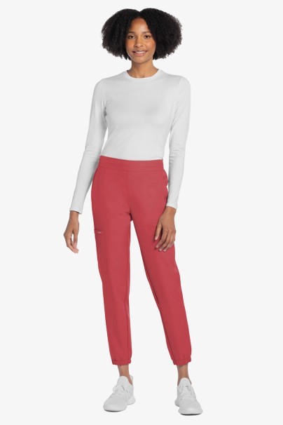 Women's Cherokee Ultra scrub jogger trousers coral-5