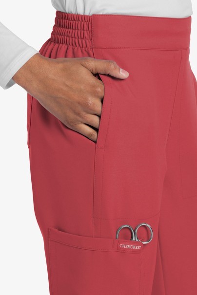 Women's Cherokee Ultra scrub jogger trousers coral-6