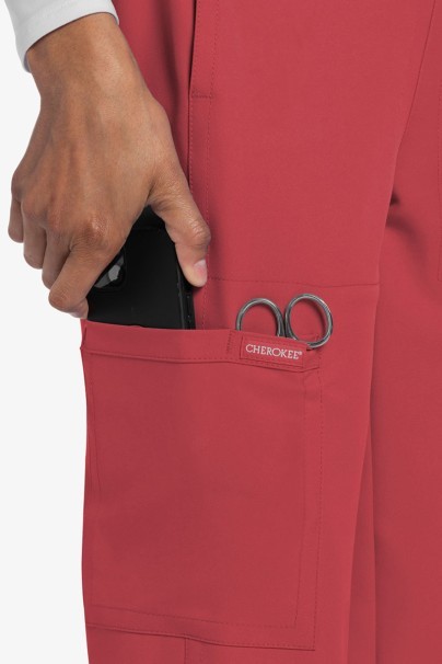 Women's Cherokee Ultra scrub jogger trousers coral-3