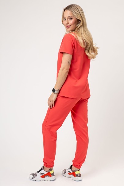 Women's Cherokee Ultra scrub jogger trousers coral-2