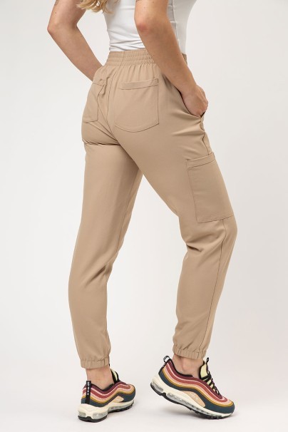 Women's Cherokee Ultra scrubs set (V-neck top, Jogger trousers) khaki-6