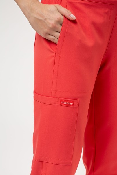 Women's Cherokee Ultra scrubs set (V-neck top, Jogger trousers) coral-6