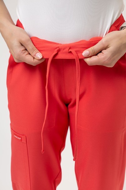 Women's Cherokee Ultra scrubs set (V-neck top, Jogger trousers) coral-11