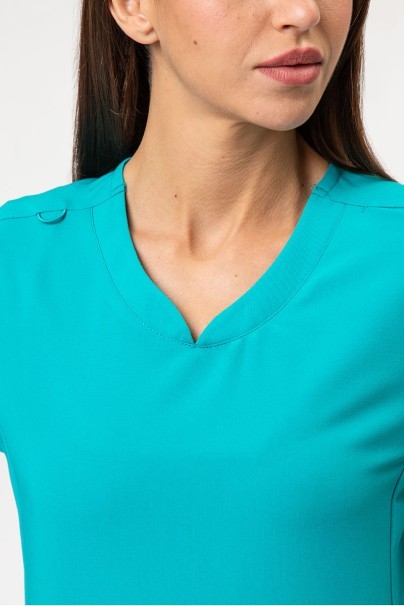 Women’s Uniforms World 518GTK™ (Lucy top, Alivia trousers) scrubs set teal blue-6