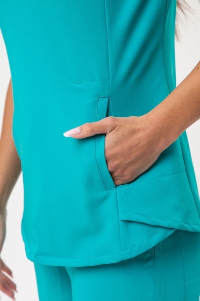 Women’s Uniforms World 518GTK™ (Lucy top, Alivia trousers) scrubs set teal blue-8