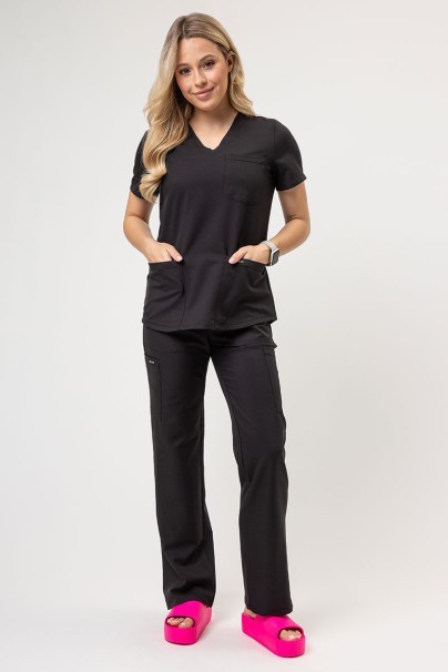 Women's Cherokee Ultra Cargo scrub trousers black-2