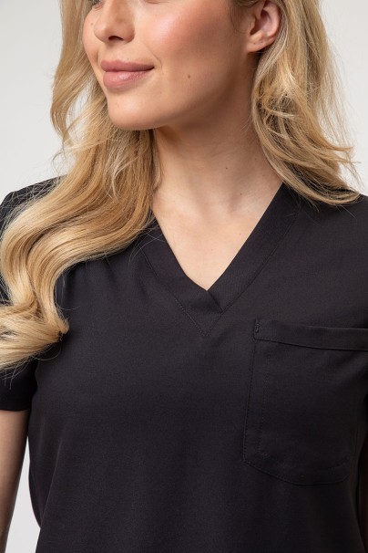 Women's Cherokee Ultra 3-pocket scrub top black-2