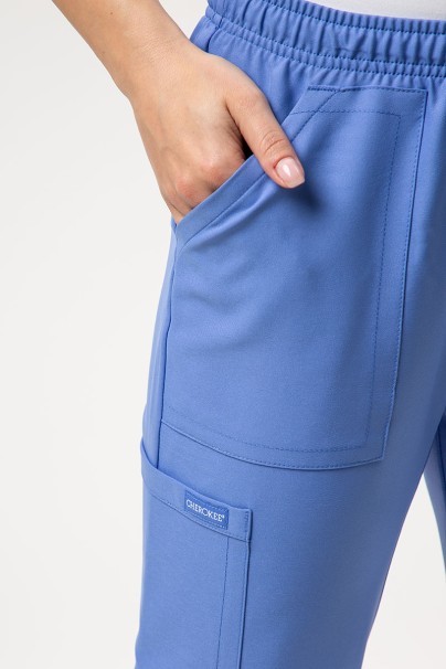 Women's Cherokee Ultra scrubs set (3-pocket top, Cargo trousers) ceil blue-8
