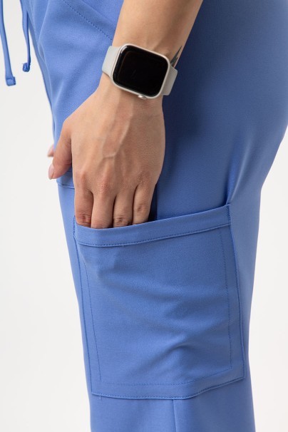 Women's Cherokee Ultra scrubs set (3-pocket top, Cargo trousers) ceil blue-9