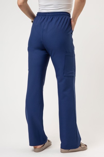 Women's Cherokee Ultra scrubs set (3-pocket top, Cargo trousers) navy-7