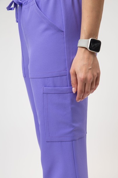 Women's Cherokee Ultra scrubs set (3-pocket top, Cargo trousers) lavender-3