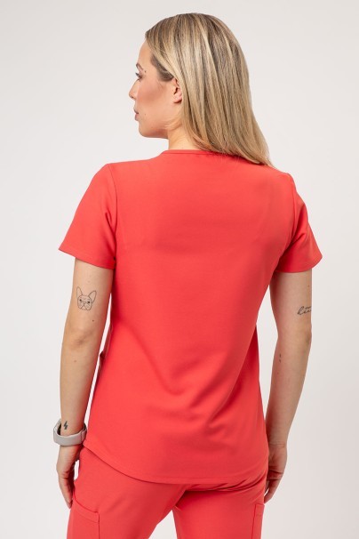 Women's Cherokee Ultra scrubs set (3-pocket top, Cargo trousers) coral-4