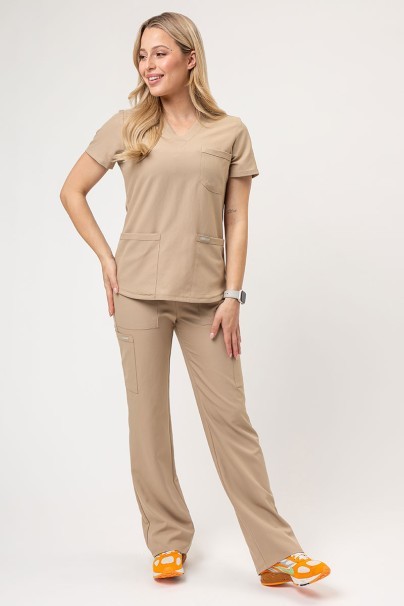 Women's Cherokee Ultra Cargo scrub trousers khaki-2