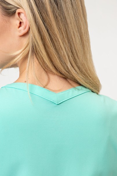 Women's Maevn Momentum scrubs set (Double V-neck top, 6-pocket trousers) mint-5