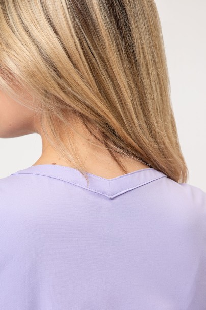 Women's Maevn Momentum scrubs set (Double V-neck top, 6-pocket trousers) lavender-5