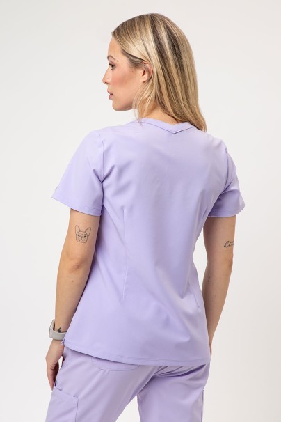Women's Maevn Momentum scrubs set (Double V-neck top, 6-pocket trousers) lavender-4