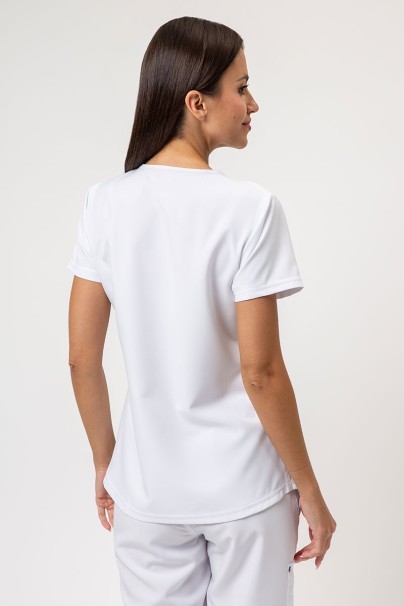 Women's Dickies EDS NXT scrubs set (Round Neck top, Wide Leg trousers) white-3