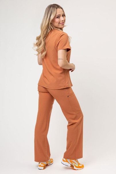 Women's Dickies EDS NXT scrubs set (Round Neck top, Wide Leg trousers) ginger-2