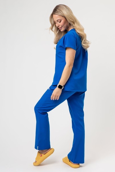 Women's Maevn Momentum scrubs set (Dolman top, Flare Leg trouser) royal blue-2