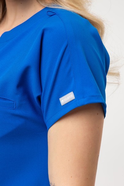 Women's Maevn Momentum scrubs set (Dolman top, Flare Leg trouser) royal blue-5