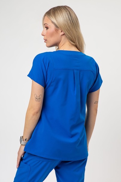 Women's Maevn Momentum scrubs set (Dolman top, Flare Leg trouser) royal blue-3