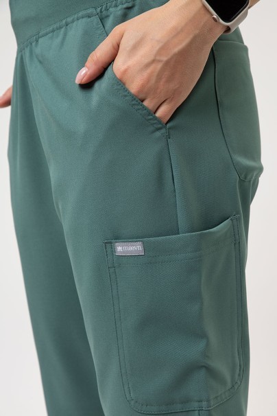 Women's Maevn Momentum scrubs set (Dolman top, Flare Leg trouser) moss green-7