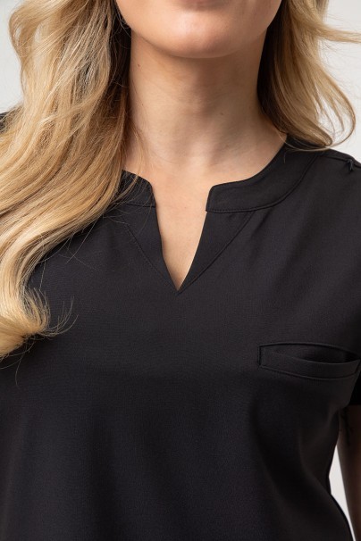 Women's Maevn Momentum scrubs set (Dolman top, Flare Leg trouser) black-4