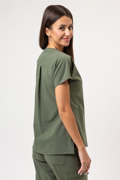 Women's Maevn Momentum scrubs set (Dolman top, Flare Leg trouser) olive-3