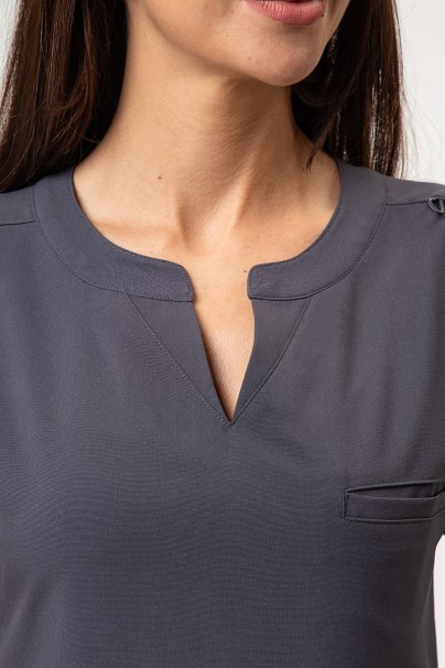 Women's Maevn Momentum scrubs set (Dolman top, Flare Leg trouser) pewter-4
