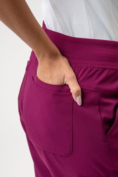Women's Maevn Momentum scrubs set (Dolman top, Flare Leg trouser) wine-9