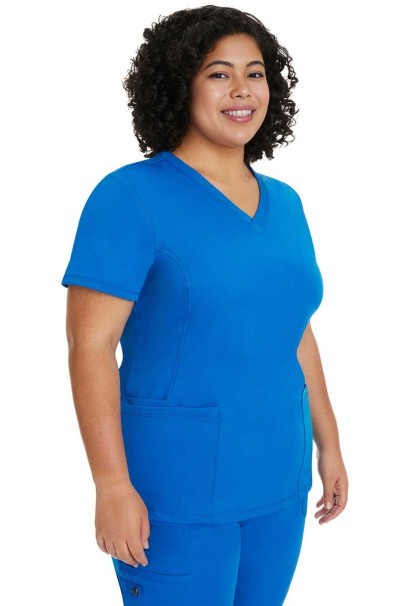 Women's Healing Hands scrubs set (Monica top, Rebecca trousers) royal blue-3