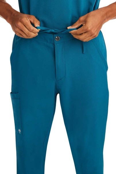 Men's Healing Hands scrubs set (Matthew top, Ryan trousers) caribbean blue-7