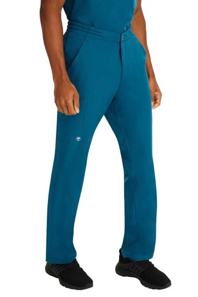 Men's Healing Hands scrubs set (Matthew top, Ryan trousers) caribbean blue-4